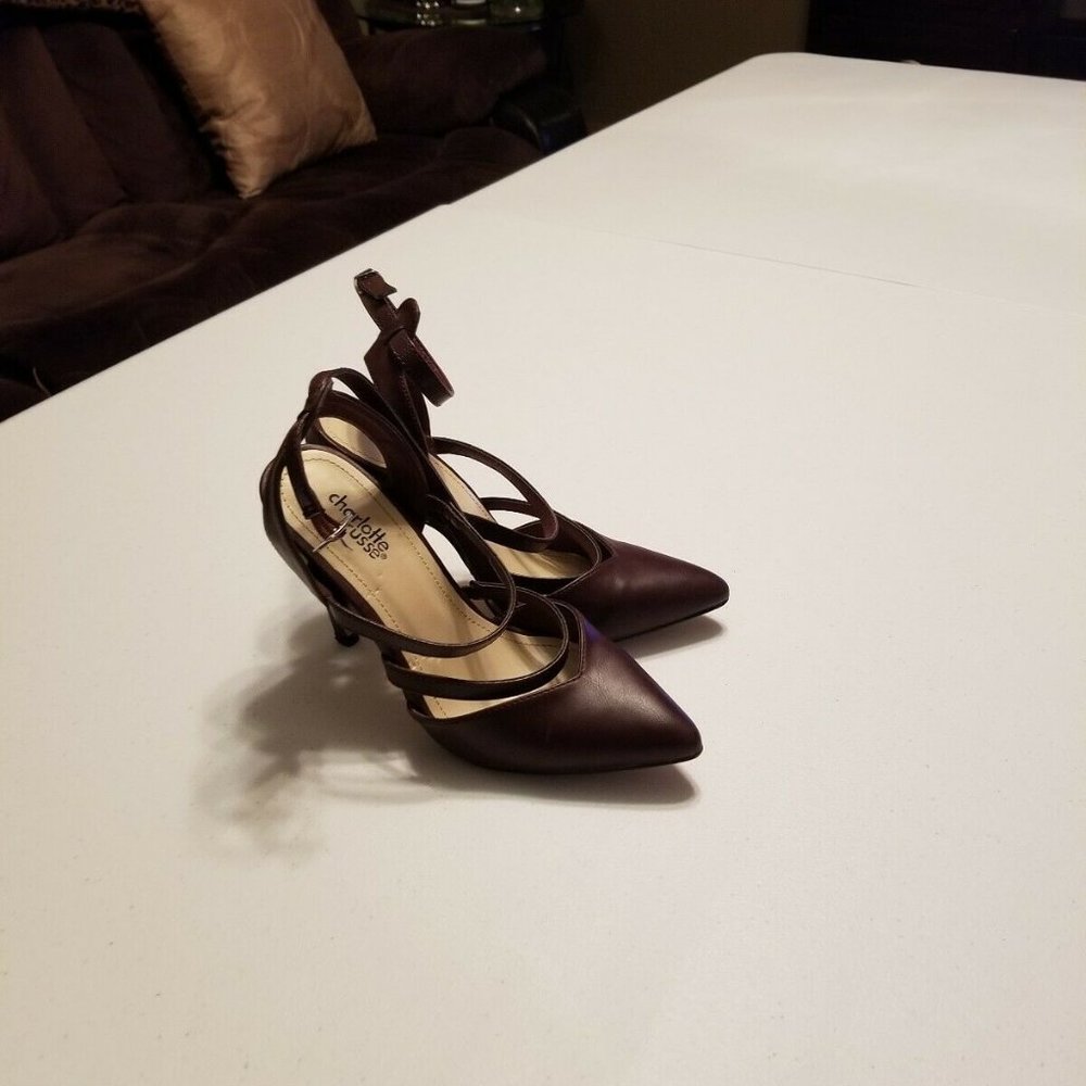 Charlotte Russe Sz 6 Brown Strappy Heels